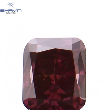 0.19 CT クッション シェイプ ナチュラル ルース ダイヤモンド 強化ピンク色 VS1 クラリティ (3.31 MM)