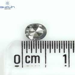 0.36 CT Oval Shape Natural Diamond Salt And Papper Color I3 Clarity (4.66 MM)