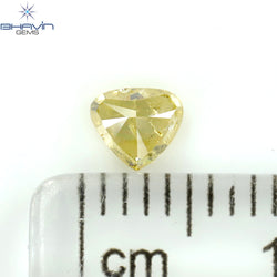 0.31 CT Heart Shape Natural Diamond Orange Color I2 Clarity (4.38 MM)