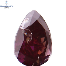 0.22 CT Pear Shape Natural Diamond Pink Color I1 Clarity (4.67 MM)