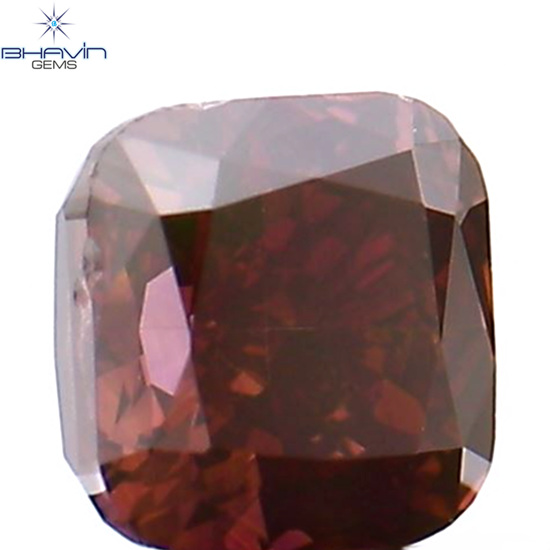 0.30 CT クッション シェイプ ナチュラル ルース ダイヤモンド エンハンスト ピンク カラー SI1 クラリティ (3.51 MM)