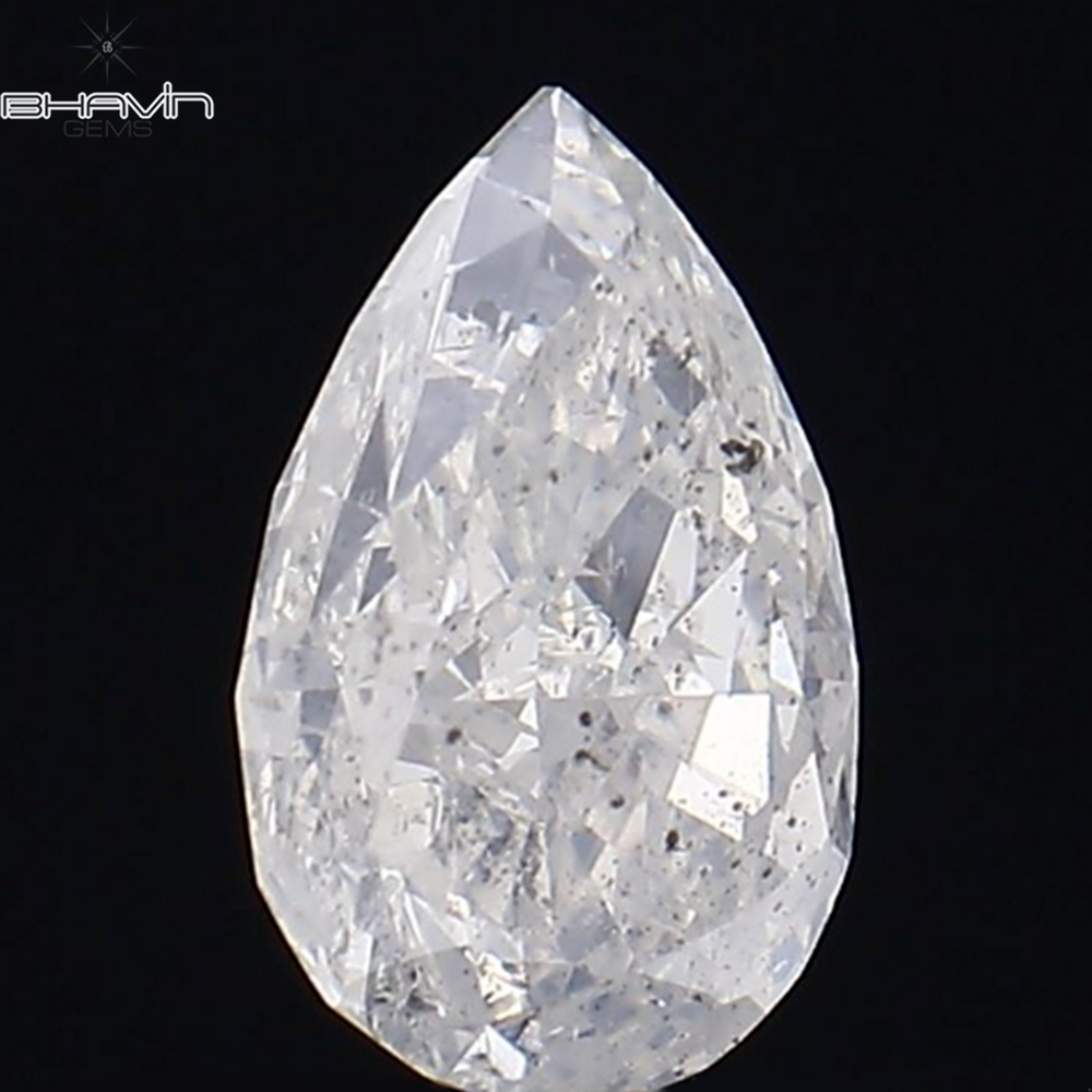 1.09 CT Pear Shape Natural Diamond White Color I1 Clarity (7.95 MM)