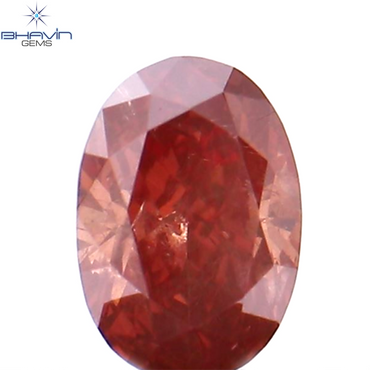 0.19 CT Oval Shape Natural Loose Diamond Pink Color SI1 Clarity (4.16 MM)