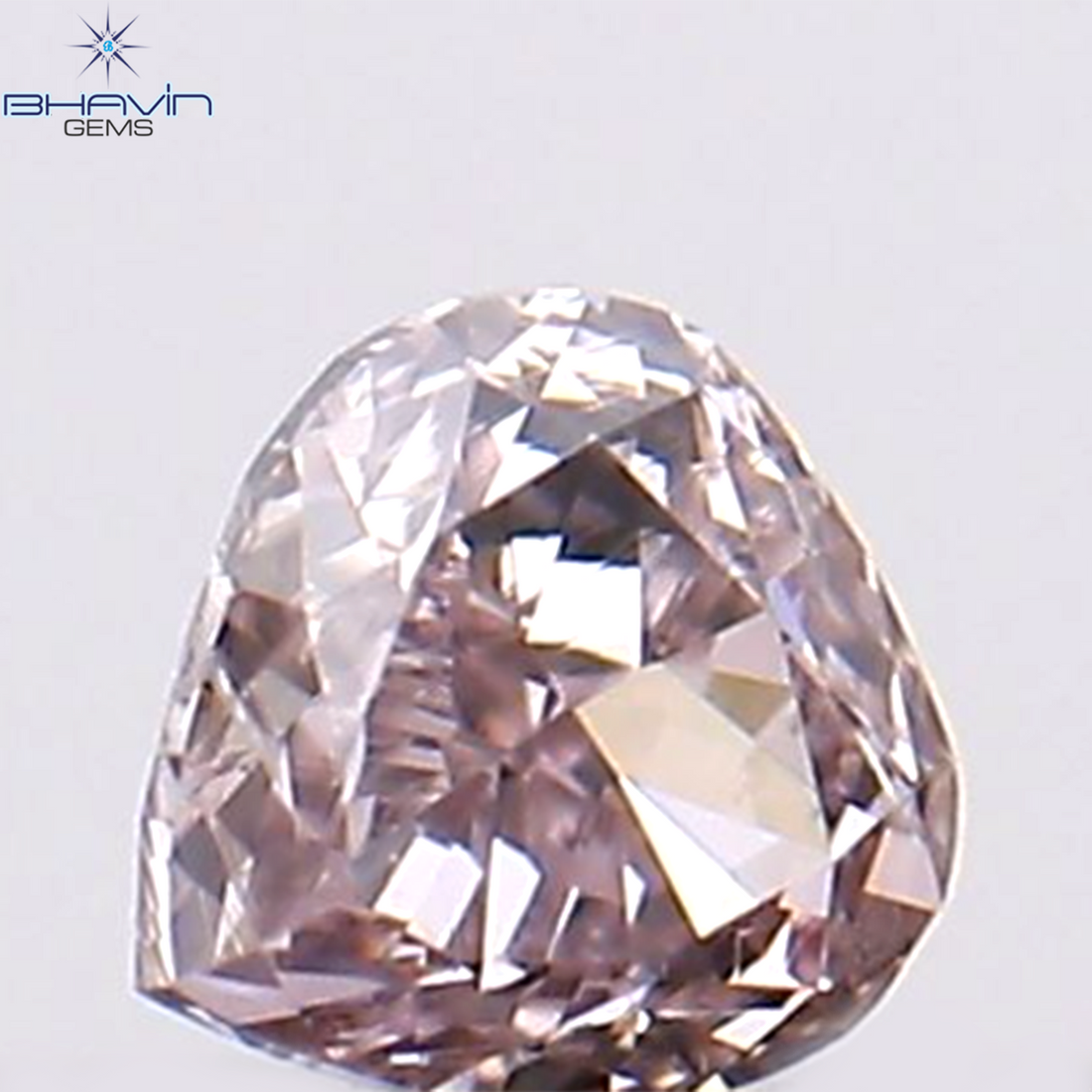 0.06 CT ハートシェイプ 天然ダイヤモンド ピンク色 SI1 クラリティ (2.28 MM)
