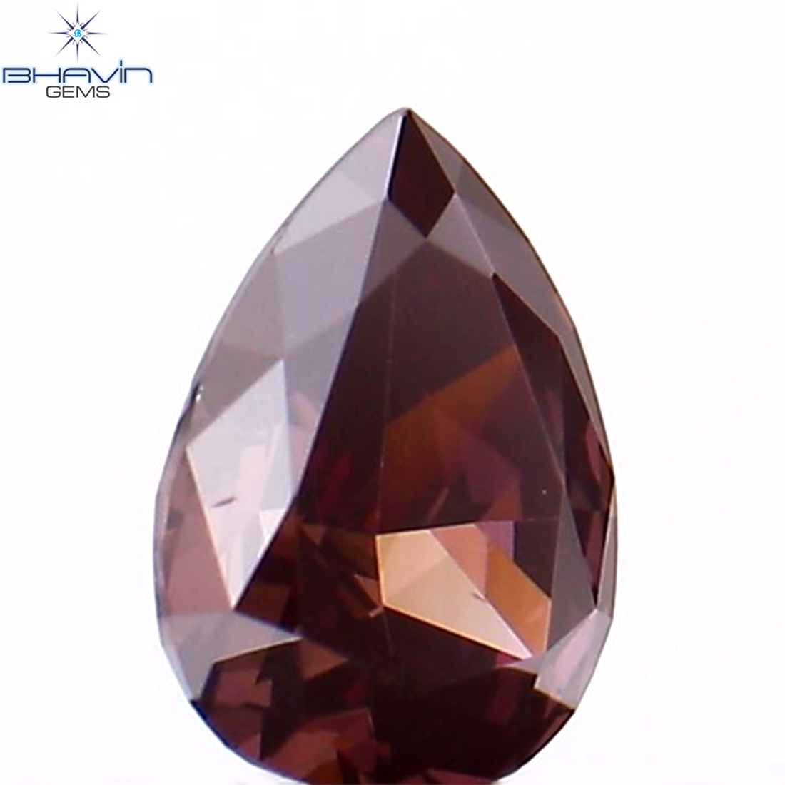 0.29 CT Natural Pear Diamond Enhanced Pink Color Clarity VS1 (4.80 MM)
