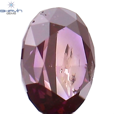 0.23 CT Oval Shape Natural Diamond Pink Color I2 Clarity (4.15 MM)