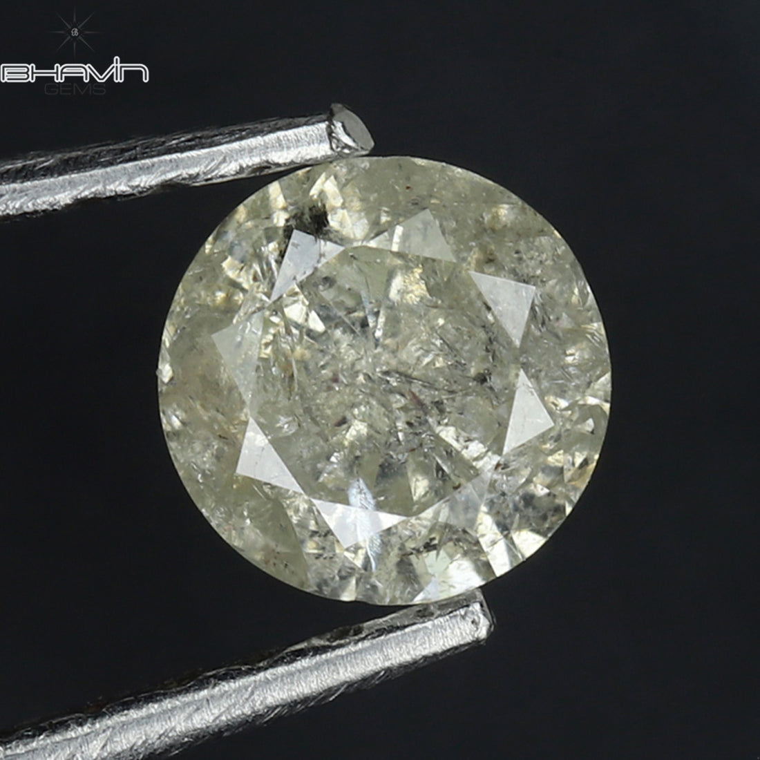 0.37 CT Natural Round Diamond White Color Clarity I3 (4.62 MM)