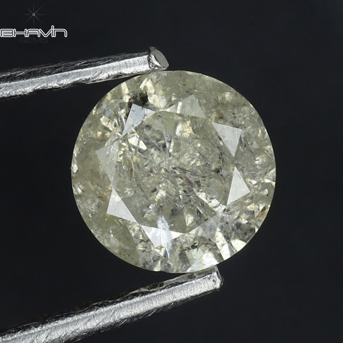0.37 CT Natural Round Diamond White Color Clarity I3 (4.62 MM)