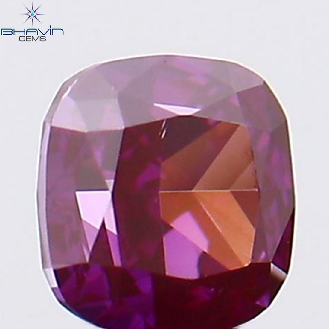 0.16 CT Natural Cushion Diamond Enhanced Pink Color Clarity VS1 (2.92 MM)