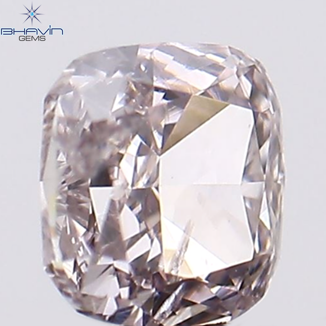 0.14 CT Natural Cushion Diamond Pink Color Clarity SI1 (2.92 MM)