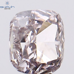 0.14 CT Cushion Shape Natural Diamond Pink Color SI1 Clarity (2.92 MM)