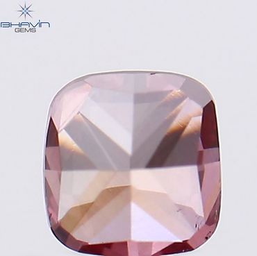 0.23 CT Cushion Shape Natural Loose Diamond Pink Color SI1 Clarity (3.48 MM)