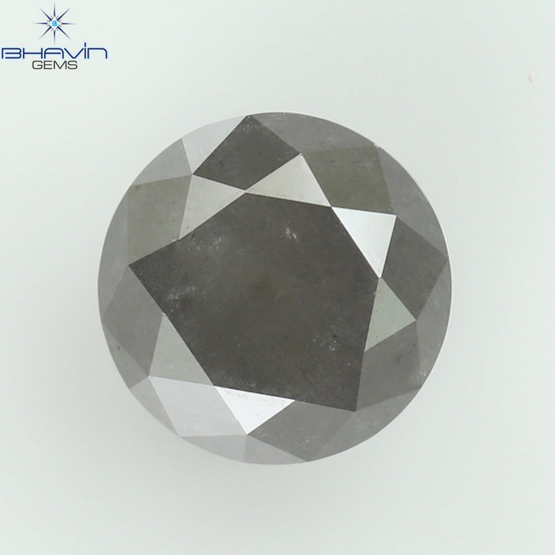 1.07 CT Natural Round Diamond Gray Color Clarity I3 (5.89 MM)