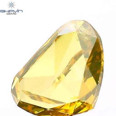 0.25 CT Heart Shape Natural Diamond Yellow Color I2 Clarity (5.43 MM)