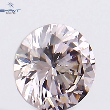 0.06 CT Round Shape Natural Diamond Pink Color VS1 Clarity (2.47 MM)