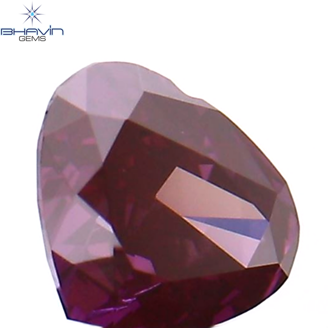 0.14 CT Natural Heart Diamond Enhanced Pink Color Clarity VS2 (3.66 MM)