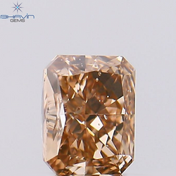 0.41 CT Radiant Diamond Pink (Argyle) Color Natural Loose Diamond SI1 Clarity (4.46 MM)
