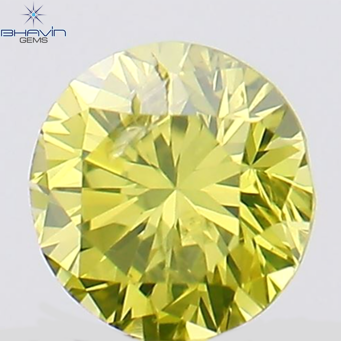 0.12 CT Natural Round Diamond Enhanced Green Color Clarity SI1 (3.14 MM)
