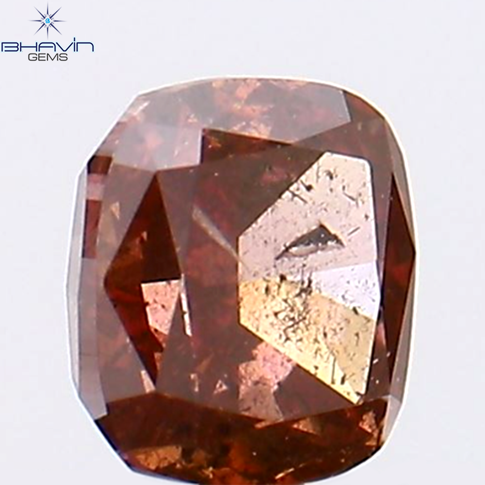 0.24 CT クッション シェイプ ナチュラル ルース ダイヤモンド ピンク カラー I2 クラリティ (3.60 MM)