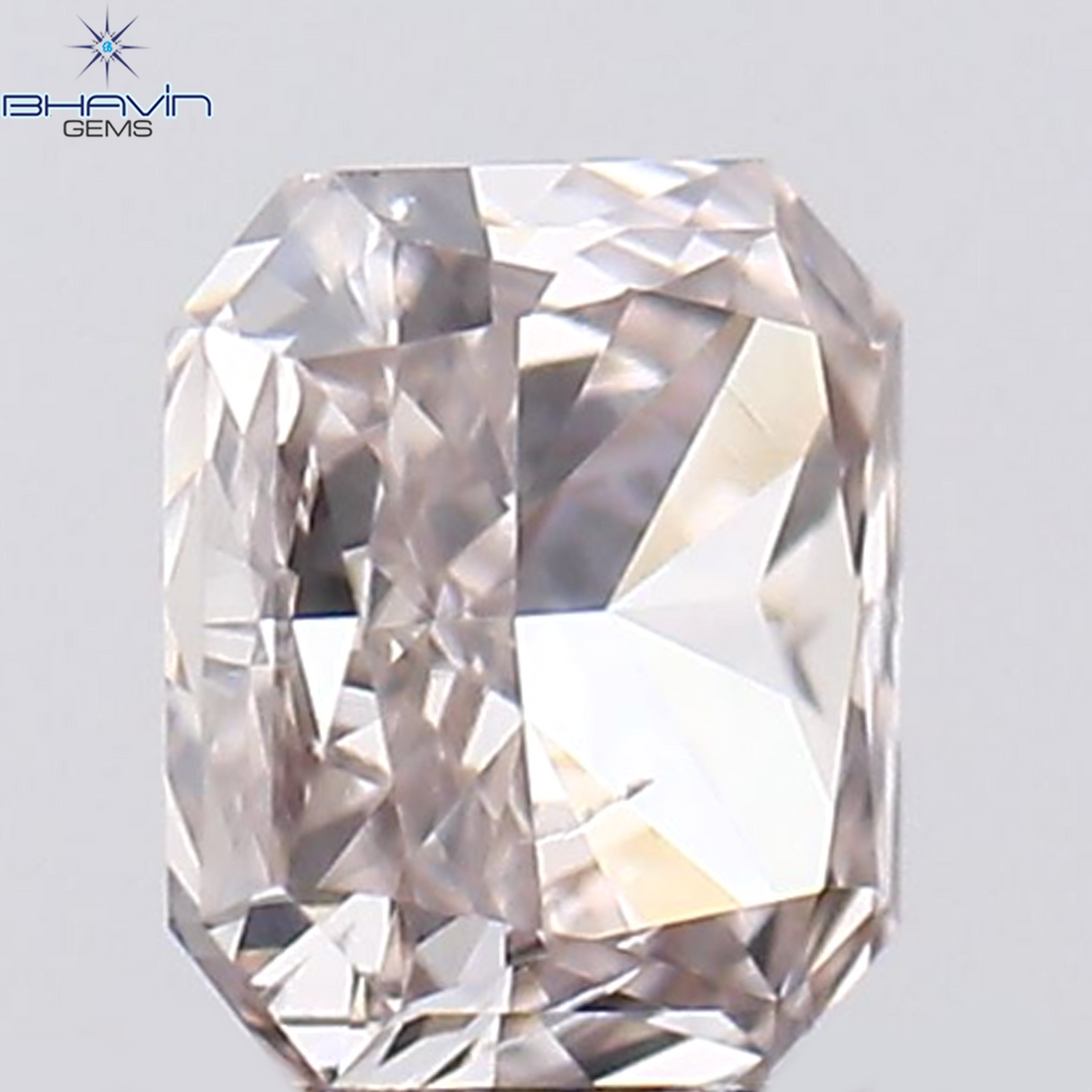0.15 CT Natural Radiant Diamond Pink Color Clarity VS2 (3.10 MM)