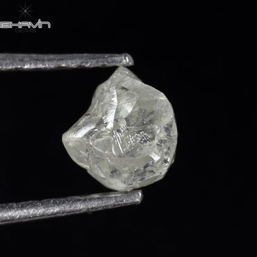 0.74 CT Rough Shape Natural Loose Diamond White Color I2 Clarity (5.05 MM)