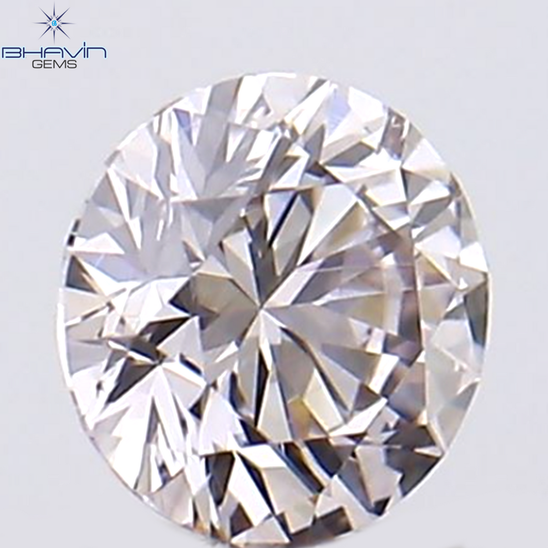 0.09 CT ラウンド シェイプ ナチュラル ダイヤモンド ピンク色 VS2 クラリティ (2.63 MM)
