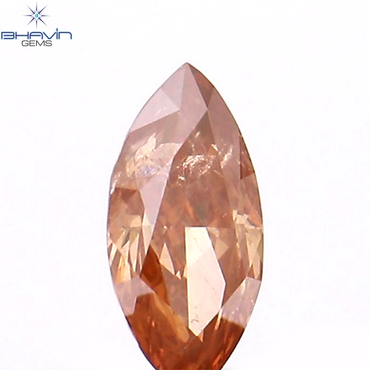 0.13 CT Marquise Shape Natural Diamond Pink Color I1 Clarity (5.05 MM)