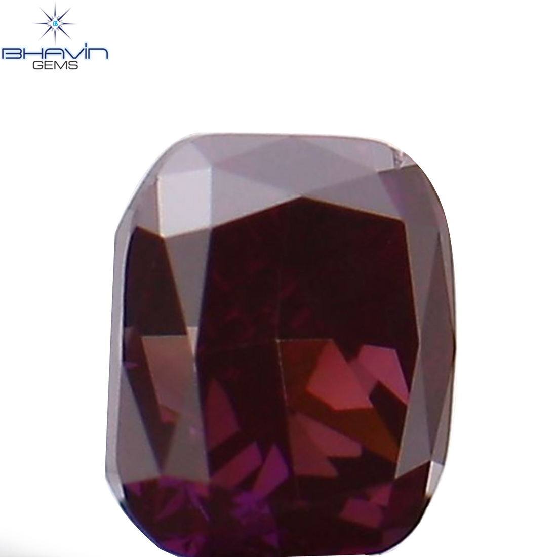 0.14 CT Natural Cushion Diamond Enhanced Pink Color Clarity VS2 (2.90 MM)