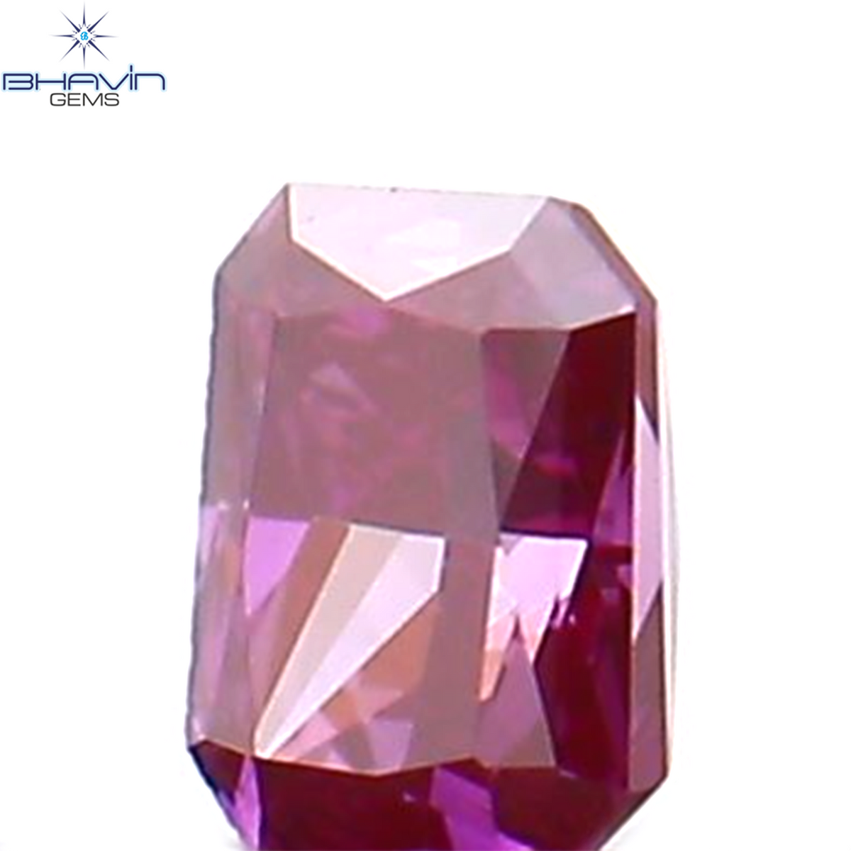 0.04 CT Natural Radiant Diamond Enhanced Pink Color Clarity VS1 (2.24 MM)