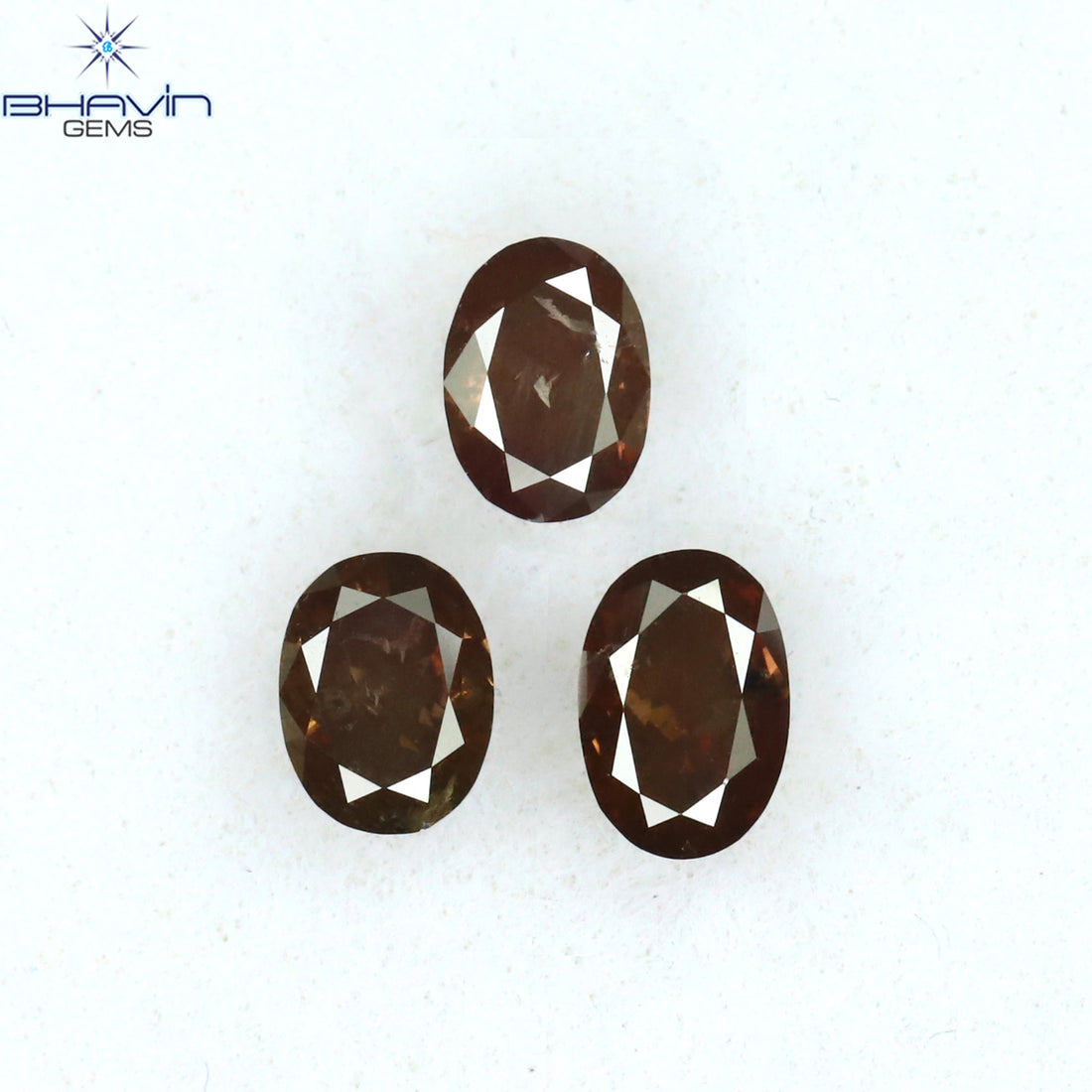 0.42 CT/4 ピース ミックス シェイプ ナチュラル ダイヤモンド ピンク カラー SI クラリティ (3.83 MM)