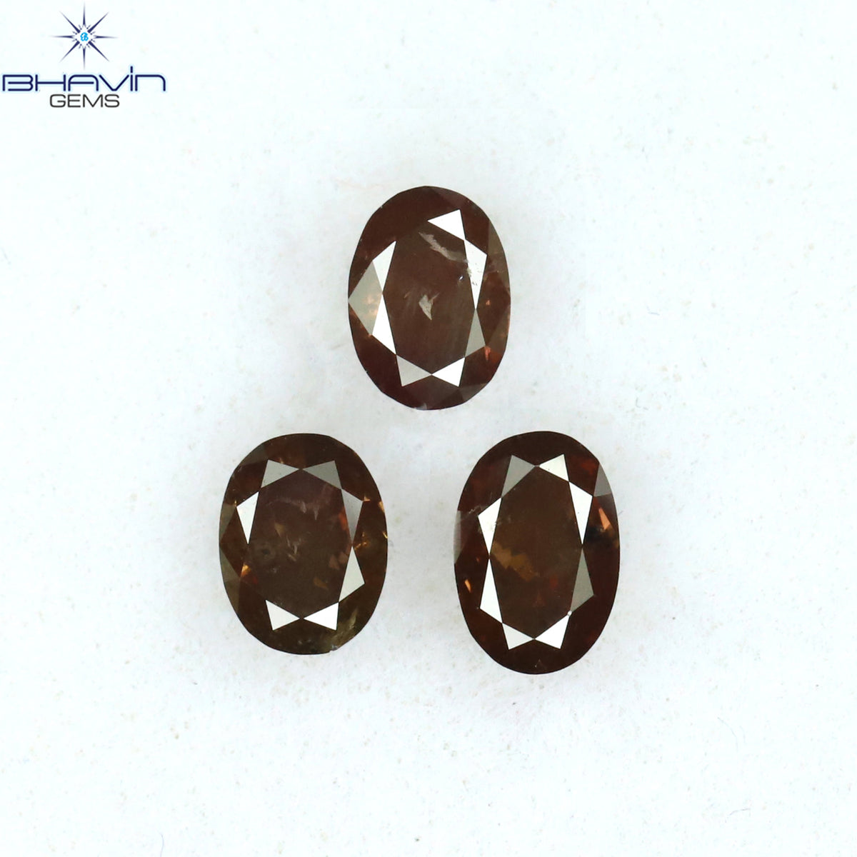 0.42 CT/4 ピース ミックス シェイプ ナチュラル ダイヤモンド ピンク カラー SI クラリティ (3.83 MM)