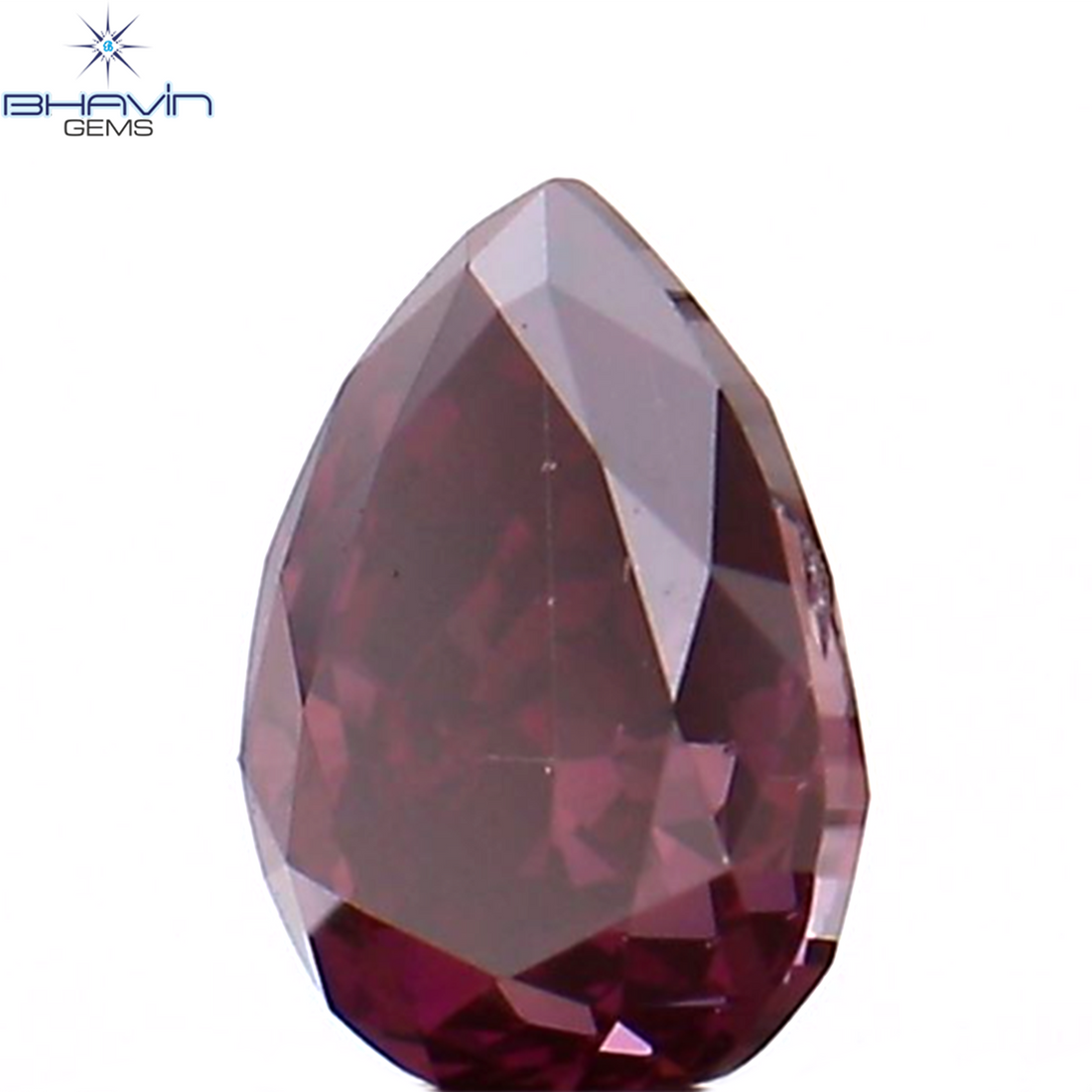 0.29 CT Natural Pear Diamond Enhanced Pink Color Clarity VS1 (4.61 MM)