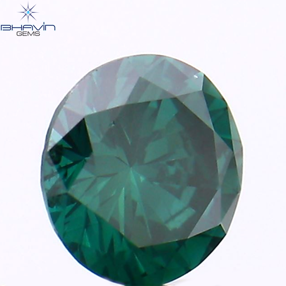 0.31 CT Natural Round Diamond Enhanced Blue Color Clarity SI1 (4.36 MM)