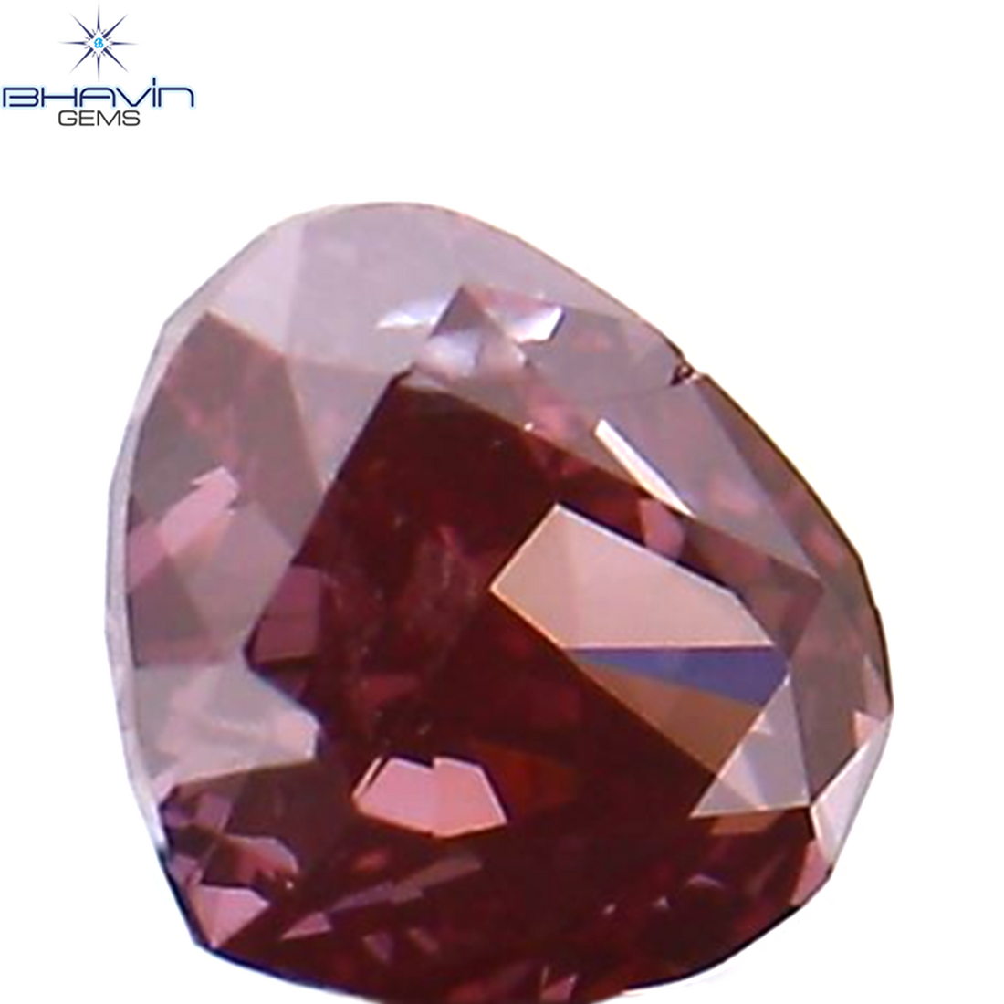 0.10 CT Natural Heart Diamond Enhanced Pink Color Clarity VS2 (3.00 MM)