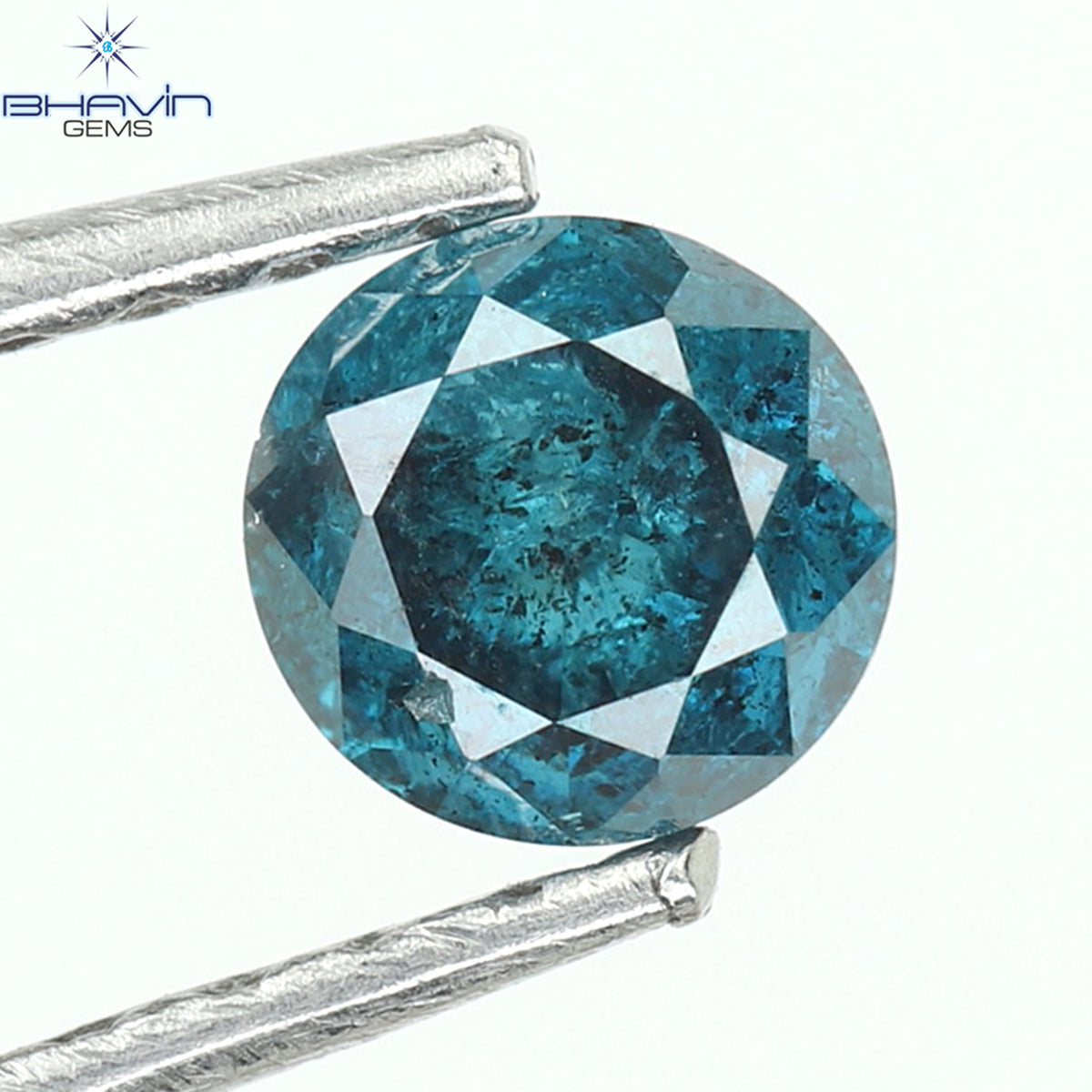 0.25 CT Natural Round Diamond Enhanced Blue Color Clarity I3 (3.79 MM)