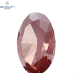 0.25 CT Oval Shape Natural Loose Diamond Pink Color SI1 Clarity (4.55 MM)