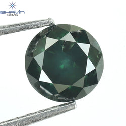 0.72 CT Round Diamond Natural Loose Diamond Blue Color I3 Clarity (5.36 MM)