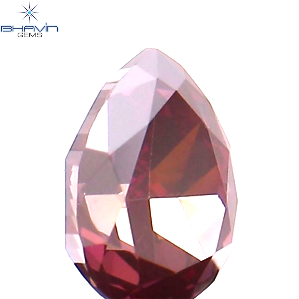 0.23 CT ペアシェイプ ナチュラル ダイヤモンド ピンク色 VS1 クラリティ (4.23 MM)