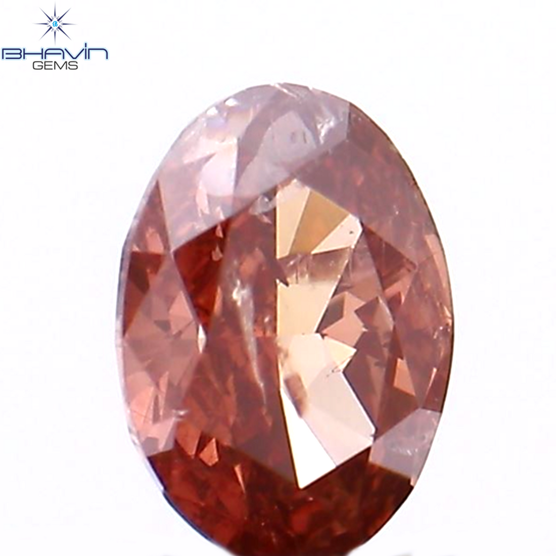 0.19 CT Natural Oval Diamond Enhanced Pink Color Clarity I1 (4.23 MM)