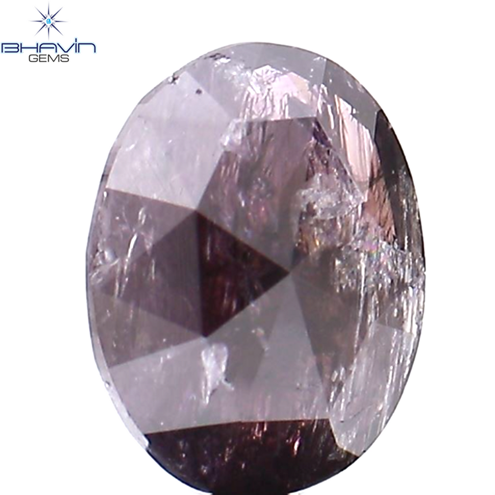 0.70 CT Oval Shape Natural Diamond Pink Color I3 Clarity (6.75 MM)