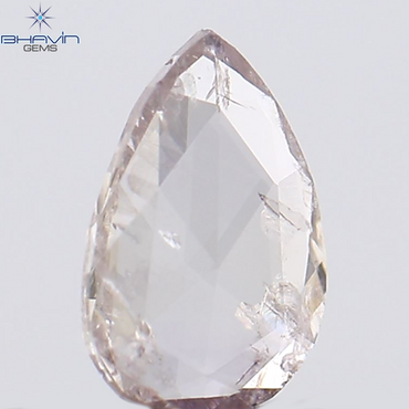 0.11 CT Pear Shape Natural Diamond Pink Color SI2 Clarity (4.66 MM)