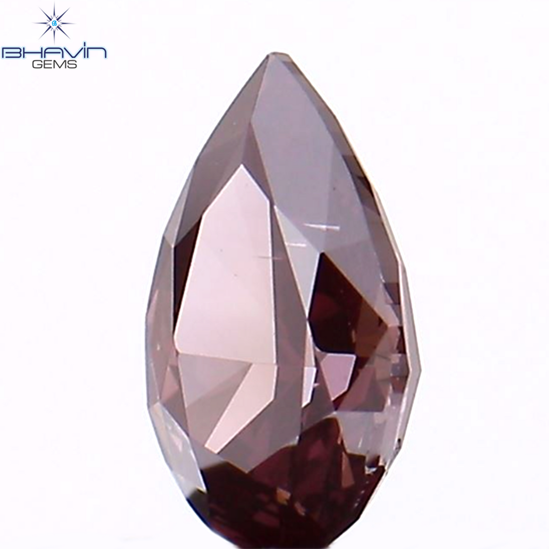 0.23 CT Natural Pear Diamond Enhanced Pink Color Clarity VS2 (5.05 MM)