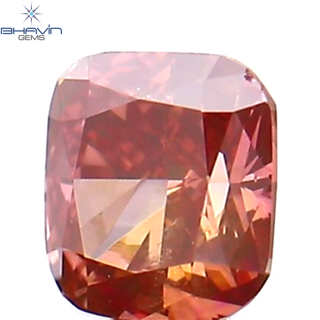 0.09 CT Natural Cushion Diamond Enhanced Pink Color Clarity SI1 (2.69 MM)