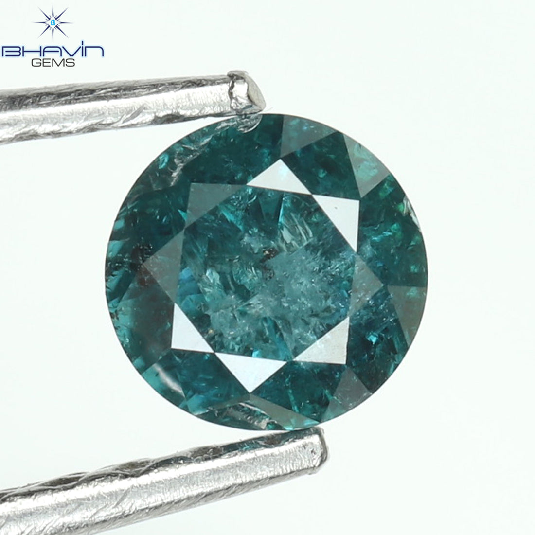 0.25 CT Natural Round Diamond Enhanced Blue Color Clarity I3 (3.94 MM)