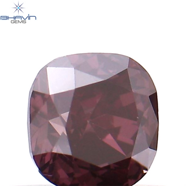 0.26 CT Cushion Shape Natural Loose Diamond Enhanced Pink Color VS1 Clarity (3.59 MM)