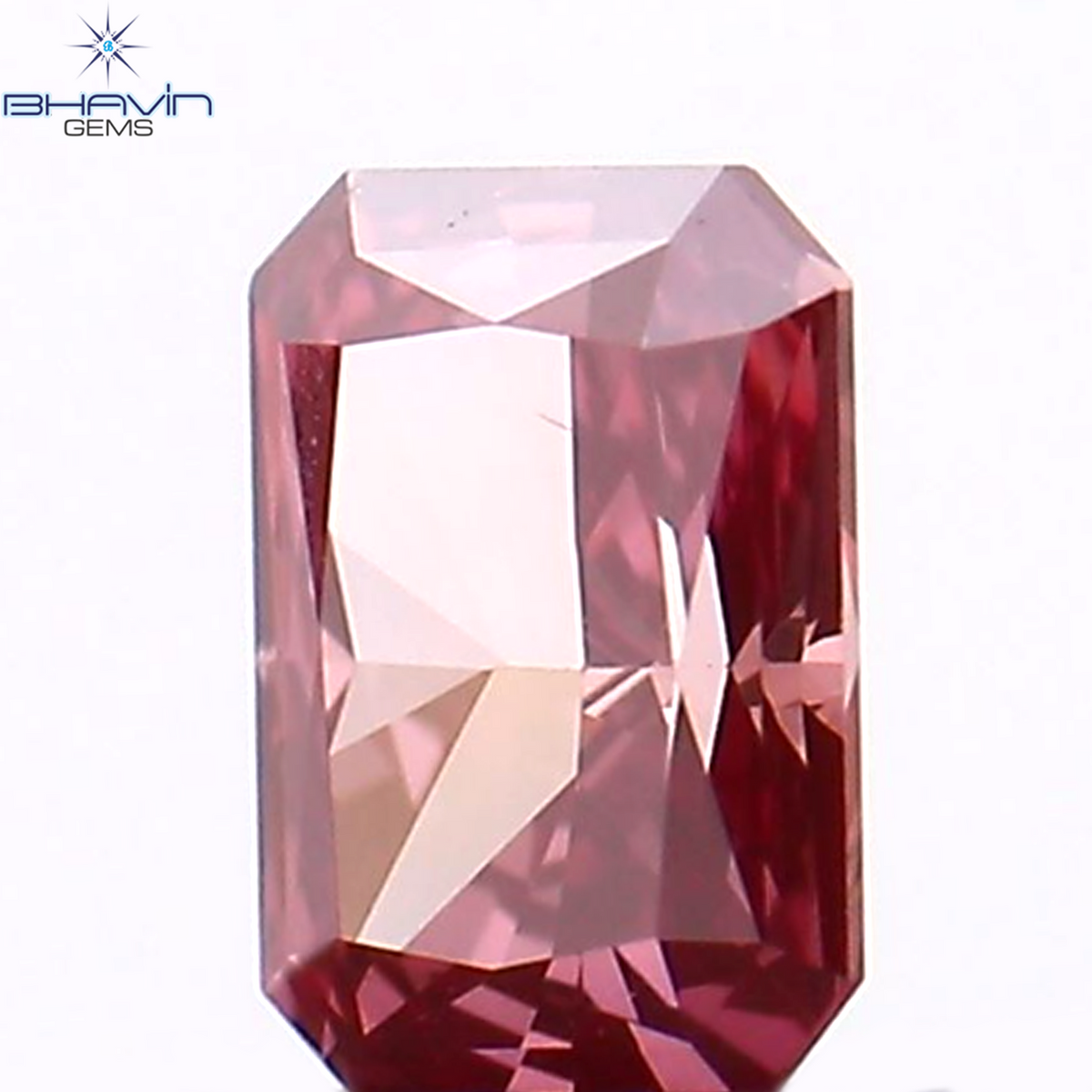 0.15 CT Natural Radiant Diamond Enhanced Pink Color Clarity VS1 (3.69 MM)