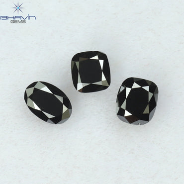 0.46 CT/3 PCS Mix Diamond Natural diamond Black Diamond I3 Clarity (3.71 MM)