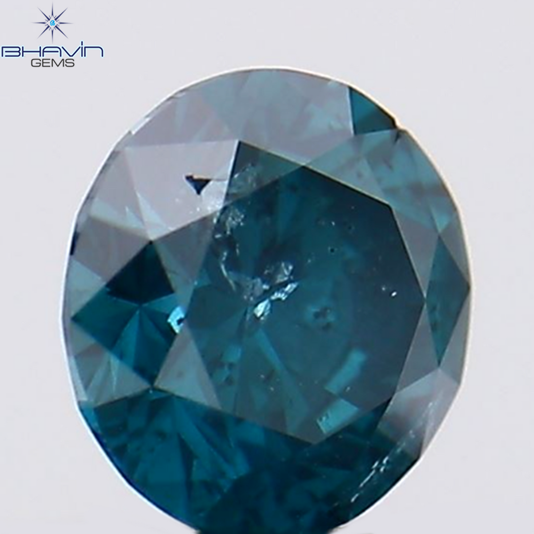 0.20 CT Natural Round Diamond Enhanced Blue Color Clarity SI2 (3.81 MM)