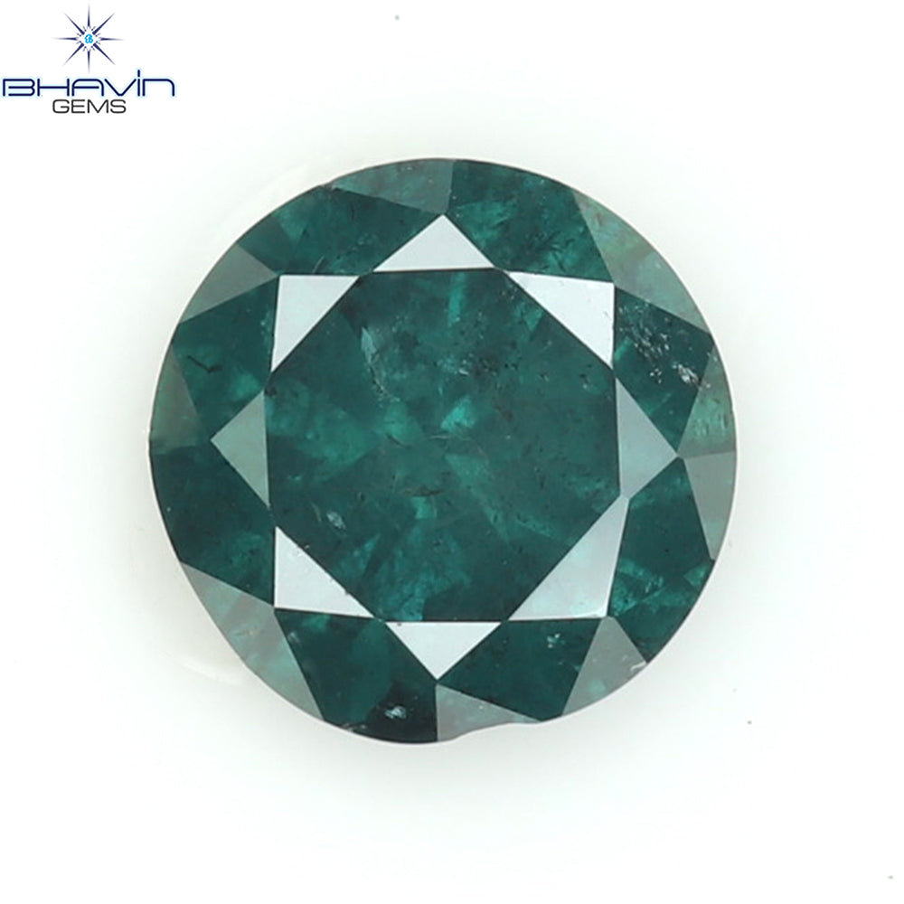 0.25 CT Natural Round Diamond Enhanced Blue Color Clarity I3 (3.93 MM)