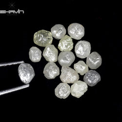3.07 CT/16 ピース ラフシェイプ ホワイト カラー ナチュラル ダイヤモンド I3 クラリティ (3.05 MM)
